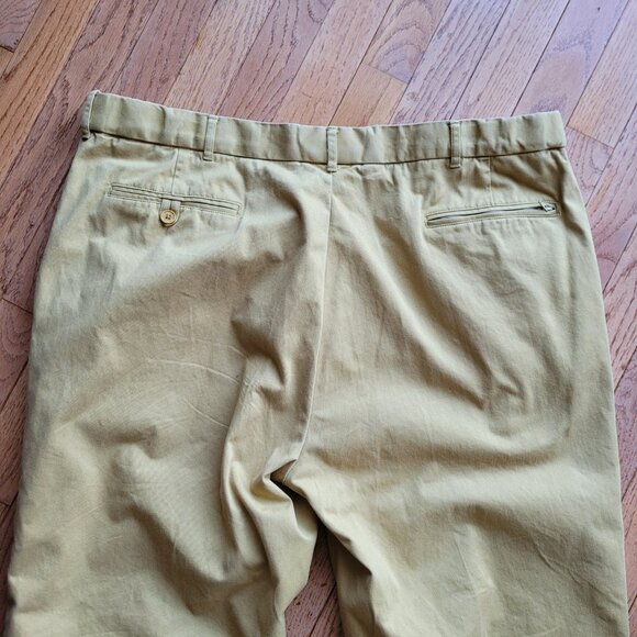 Peter Christian Mustard Flat Front Chinos MT22 - Picture 11 of 16